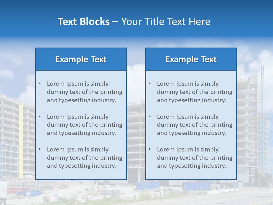 Concrete Estate Structure PowerPoint Template