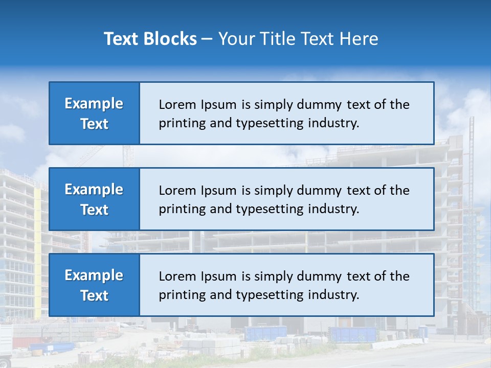 Concrete Estate Structure PowerPoint Template