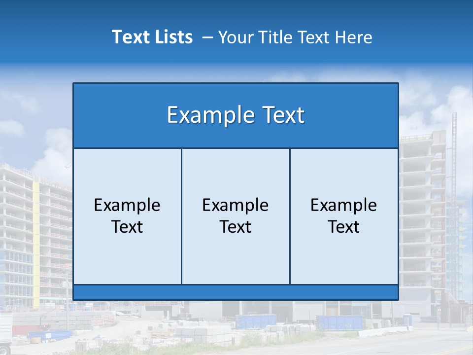 Concrete Estate Structure PowerPoint Template
