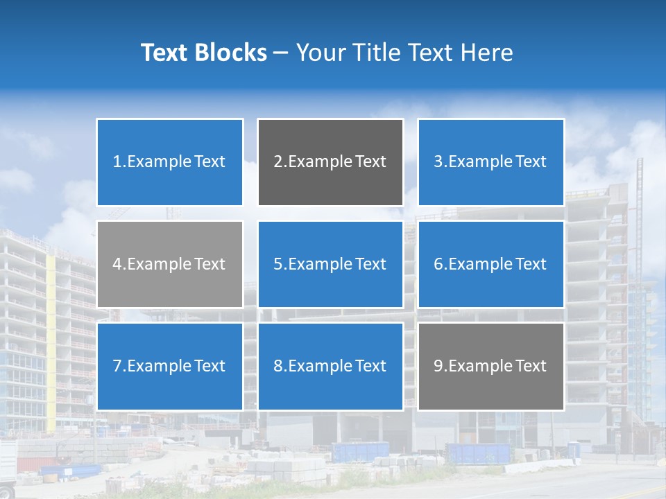 Concrete Estate Structure PowerPoint Template