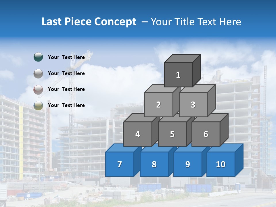 Concrete Estate Structure PowerPoint Template