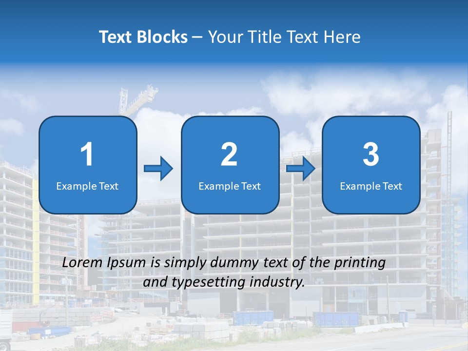 Concrete Estate Structure PowerPoint Template