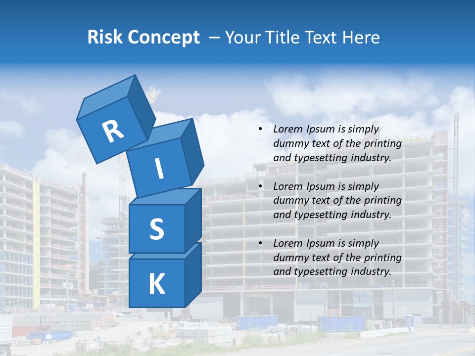 Concrete Estate Structure PowerPoint Template