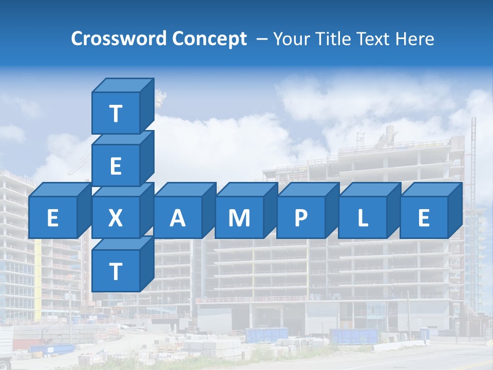 Concrete Estate Structure PowerPoint Template
