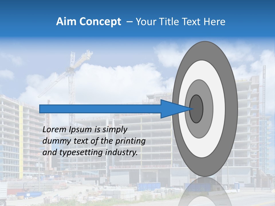 Concrete Estate Structure PowerPoint Template