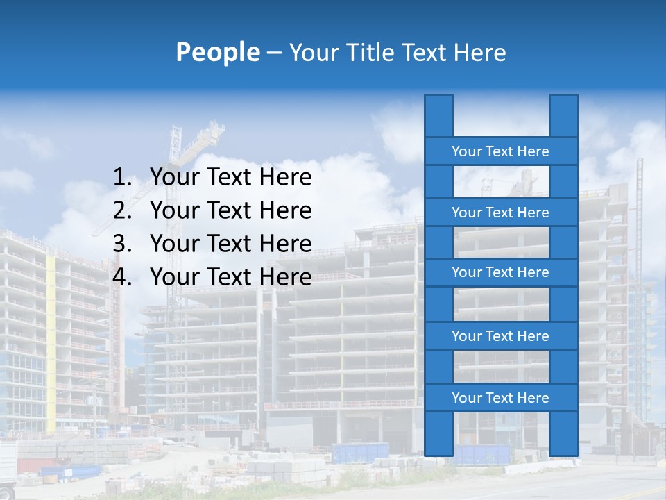 Concrete Estate Structure PowerPoint Template