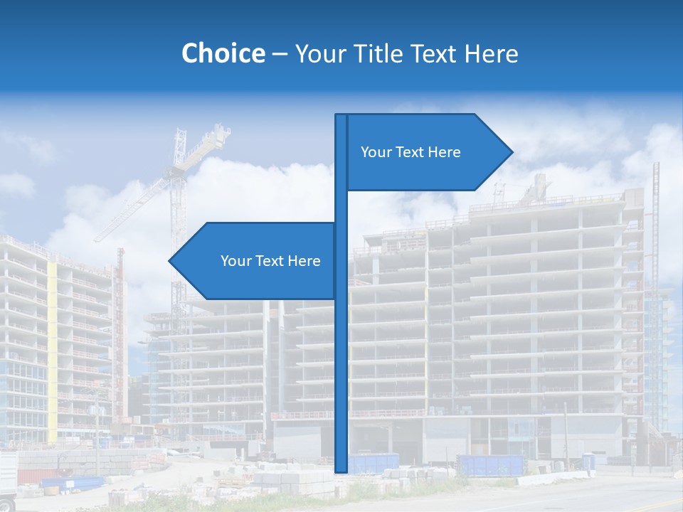 Concrete Estate Structure PowerPoint Template