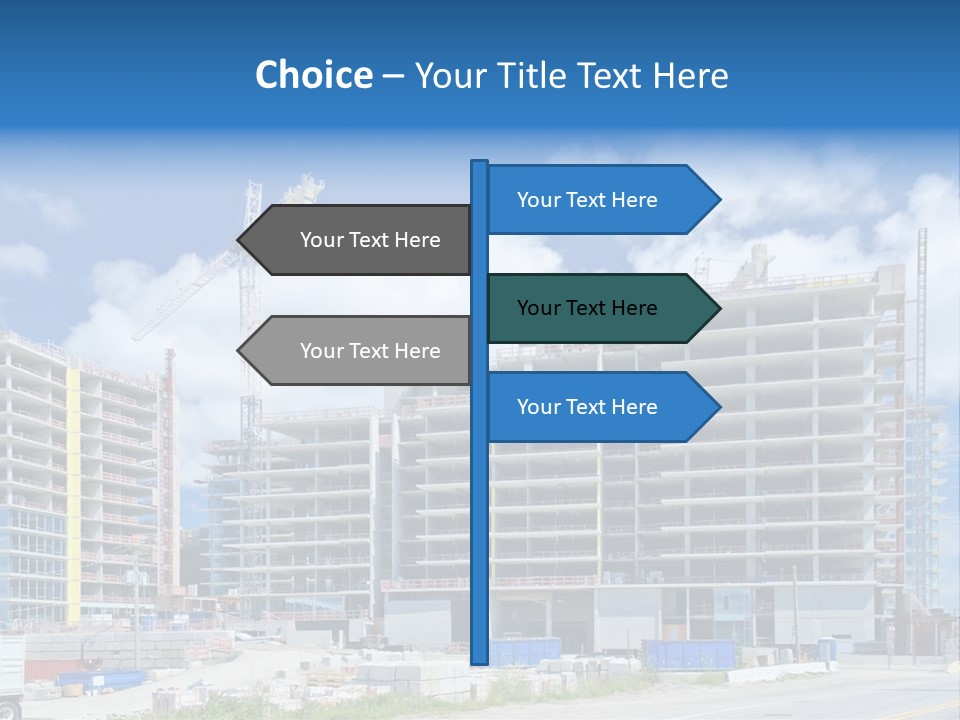 Concrete Estate Structure PowerPoint Template