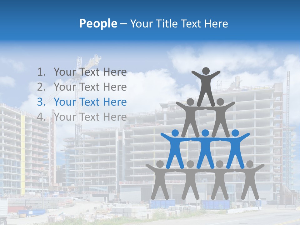 Concrete Estate Structure PowerPoint Template
