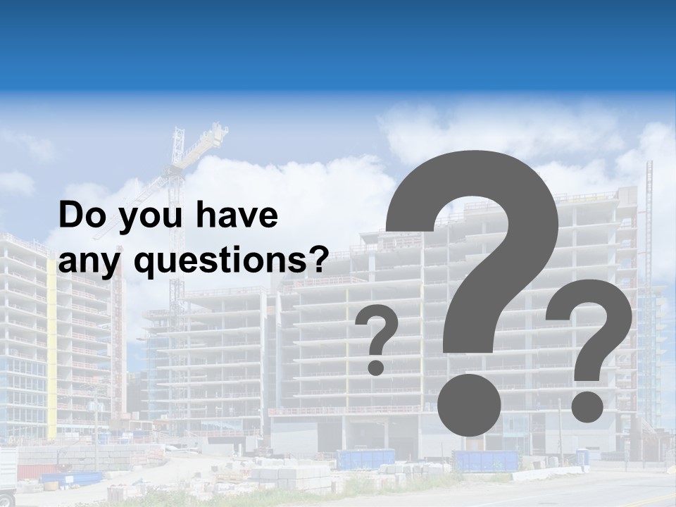 Concrete Estate Structure PowerPoint Template