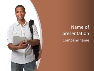 Isolated Study Confident PowerPoint Template