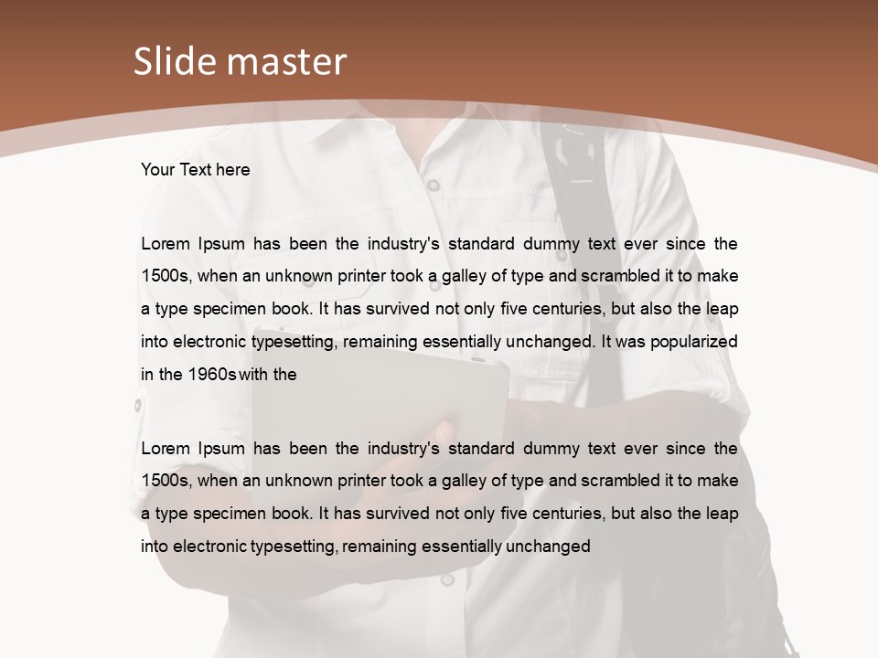 Isolated Study Confident PowerPoint Template