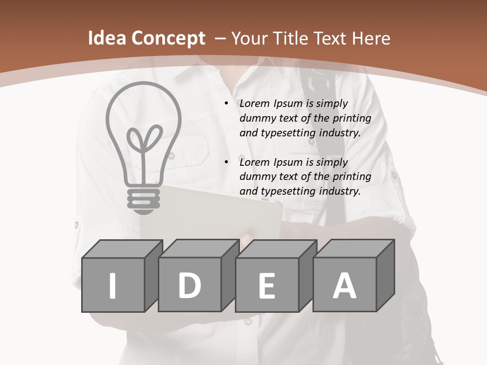 Isolated Study Confident PowerPoint Template
