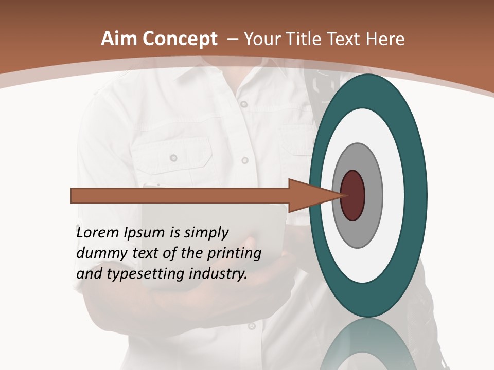 Isolated Study Confident PowerPoint Template