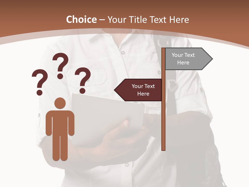 Isolated Study Confident PowerPoint Template