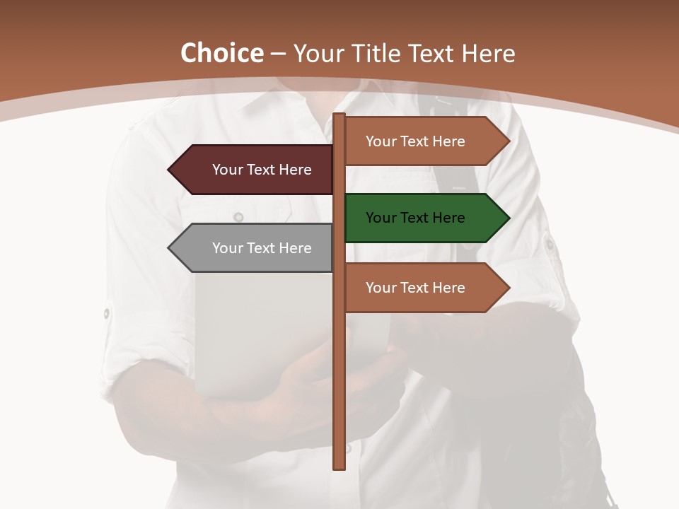 Isolated Study Confident PowerPoint Template