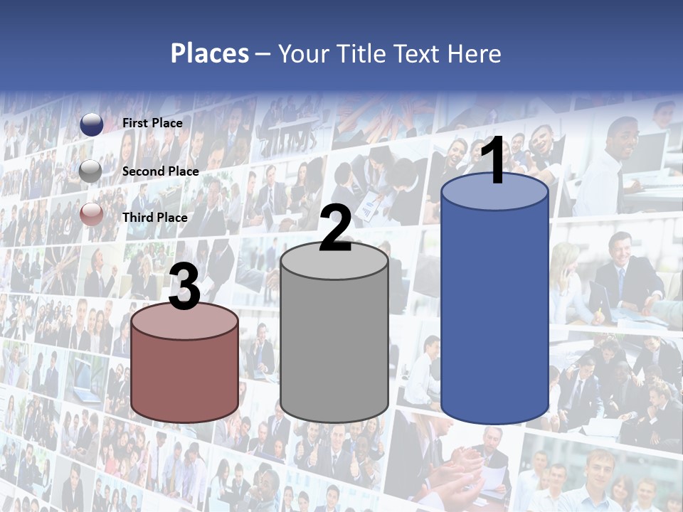 Exchange Businesswoman Time PowerPoint Template