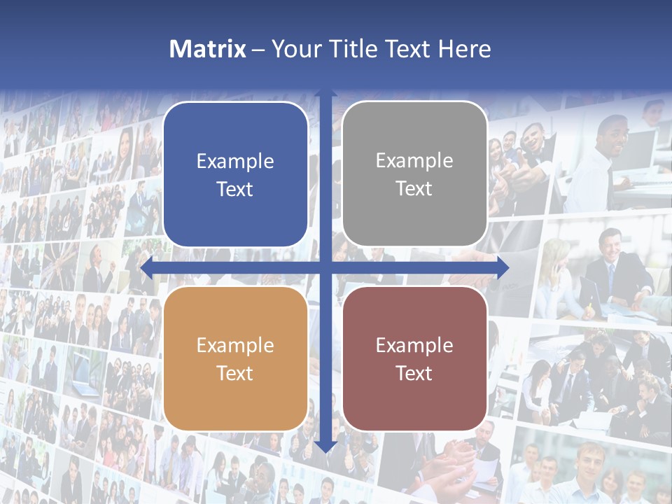 Exchange Businesswoman Time PowerPoint Template