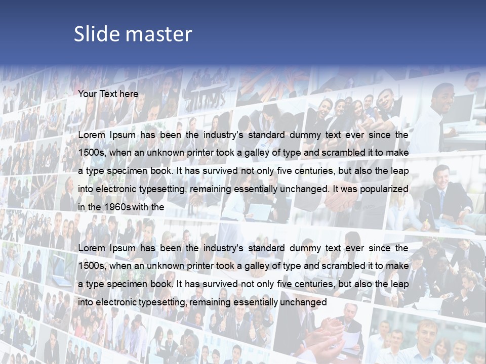 Exchange Businesswoman Time PowerPoint Template