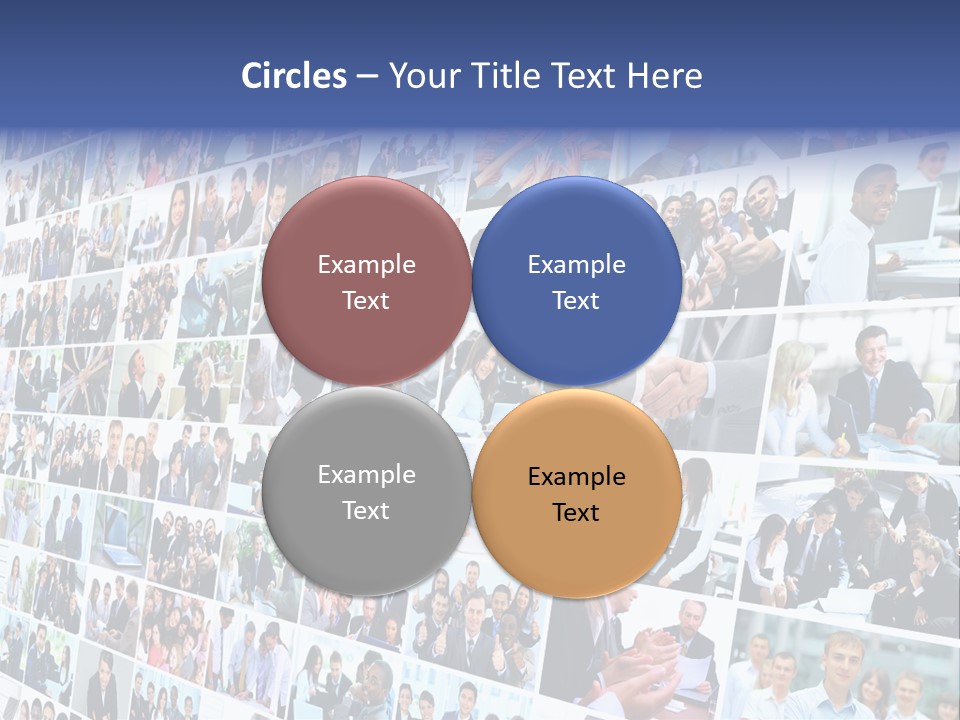 Exchange Businesswoman Time PowerPoint Template