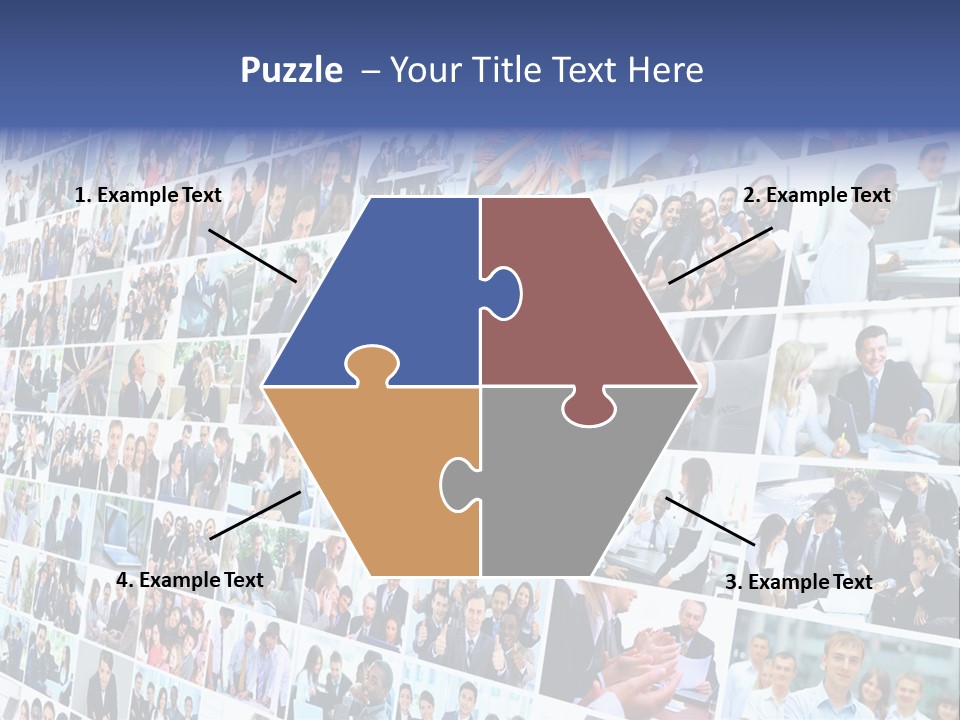 Exchange Businesswoman Time PowerPoint Template