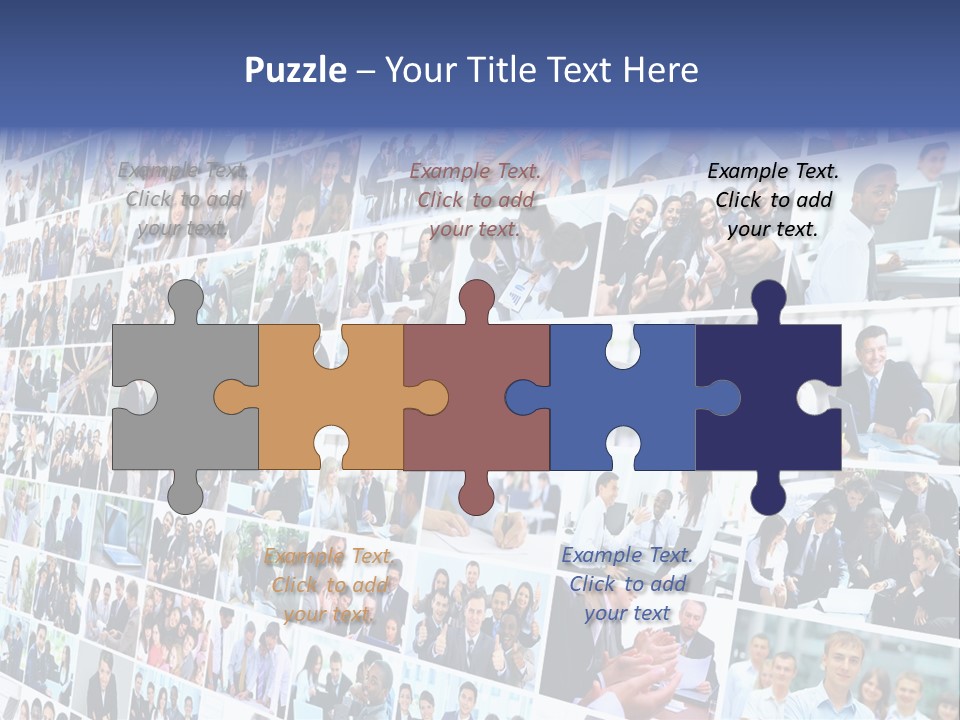 Exchange Businesswoman Time PowerPoint Template