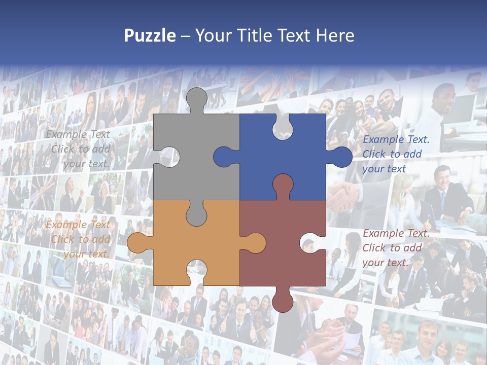 Exchange Businesswoman Time PowerPoint Template