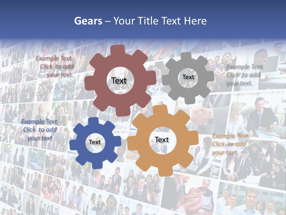 Exchange Businesswoman Time PowerPoint Template