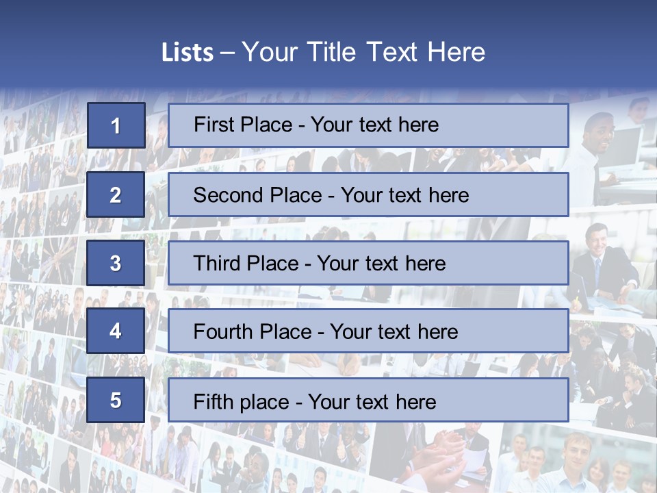 Exchange Businesswoman Time PowerPoint Template