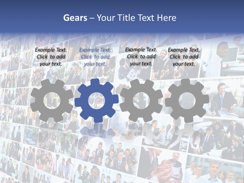 Exchange Businesswoman Time PowerPoint Template