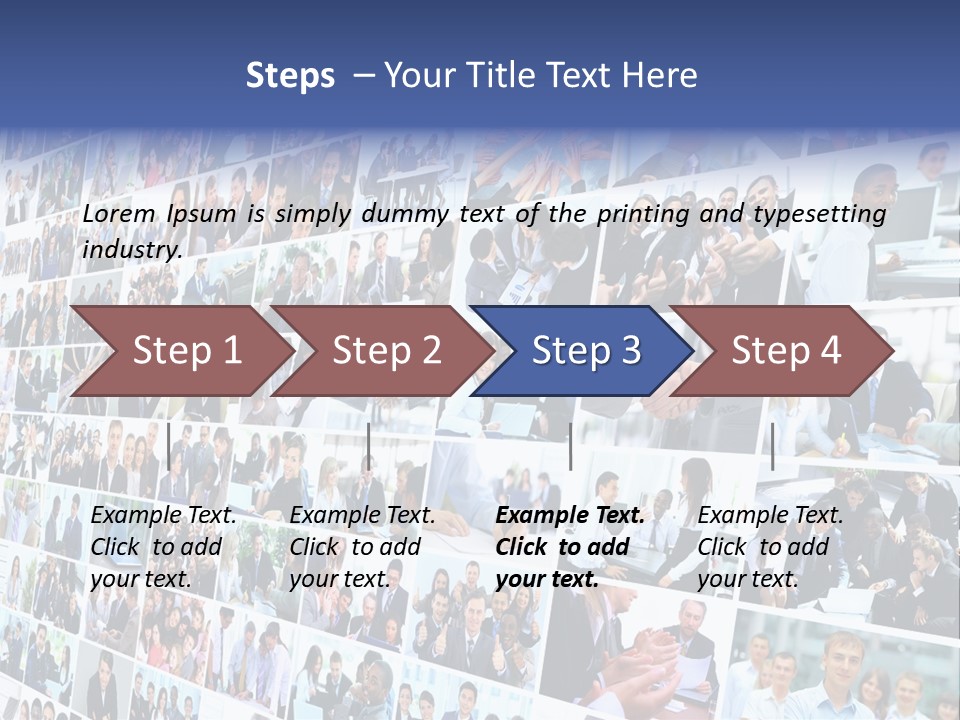 Exchange Businesswoman Time PowerPoint Template