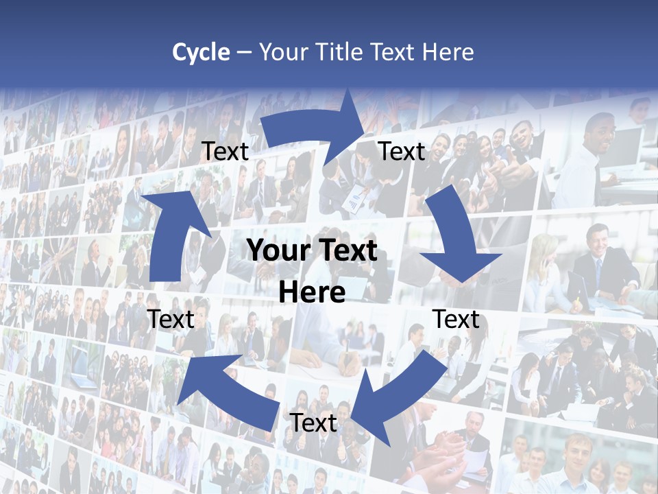 Exchange Businesswoman Time PowerPoint Template