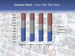 Exchange Businesswoman Time PowerPoint Template