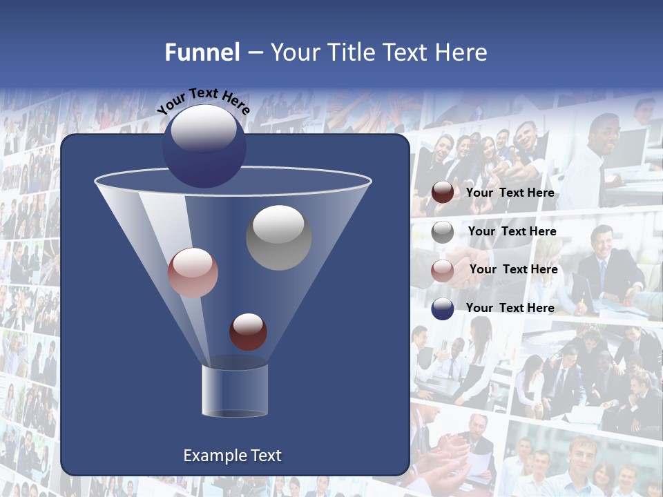 Exchange Businesswoman Time PowerPoint Template