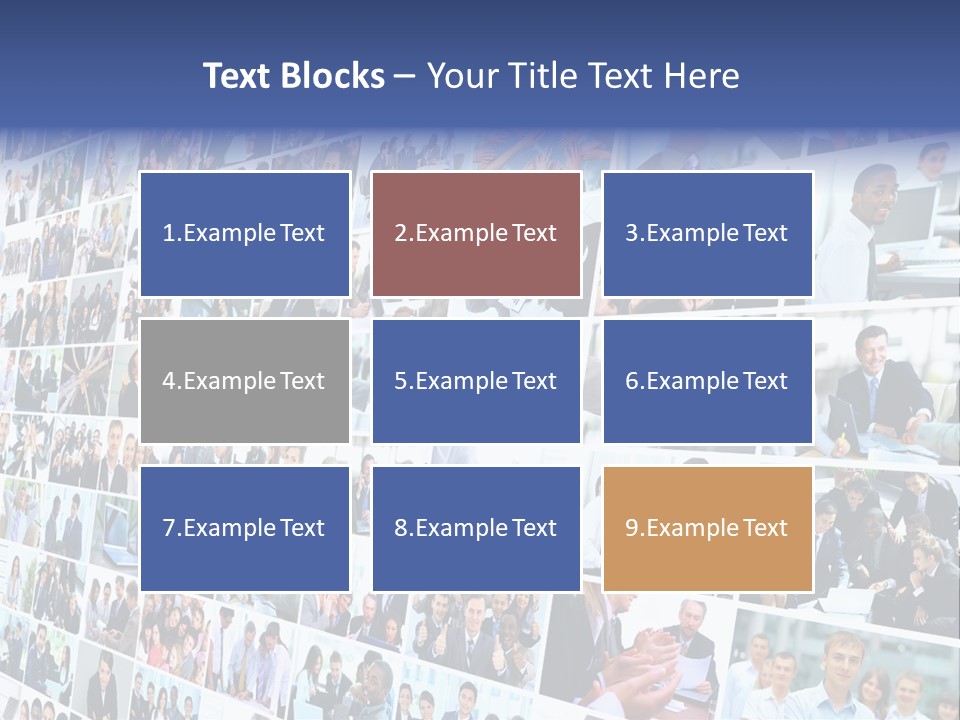 Exchange Businesswoman Time PowerPoint Template