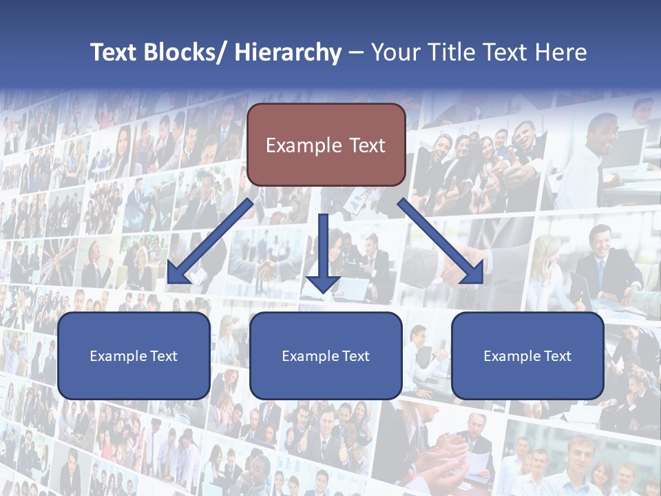 Exchange Businesswoman Time PowerPoint Template