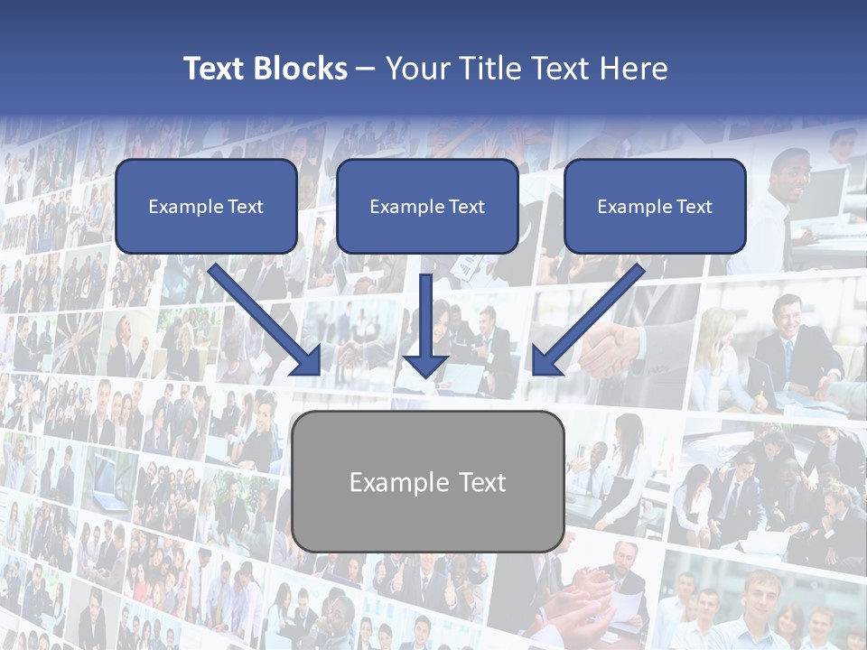 Exchange Businesswoman Time PowerPoint Template