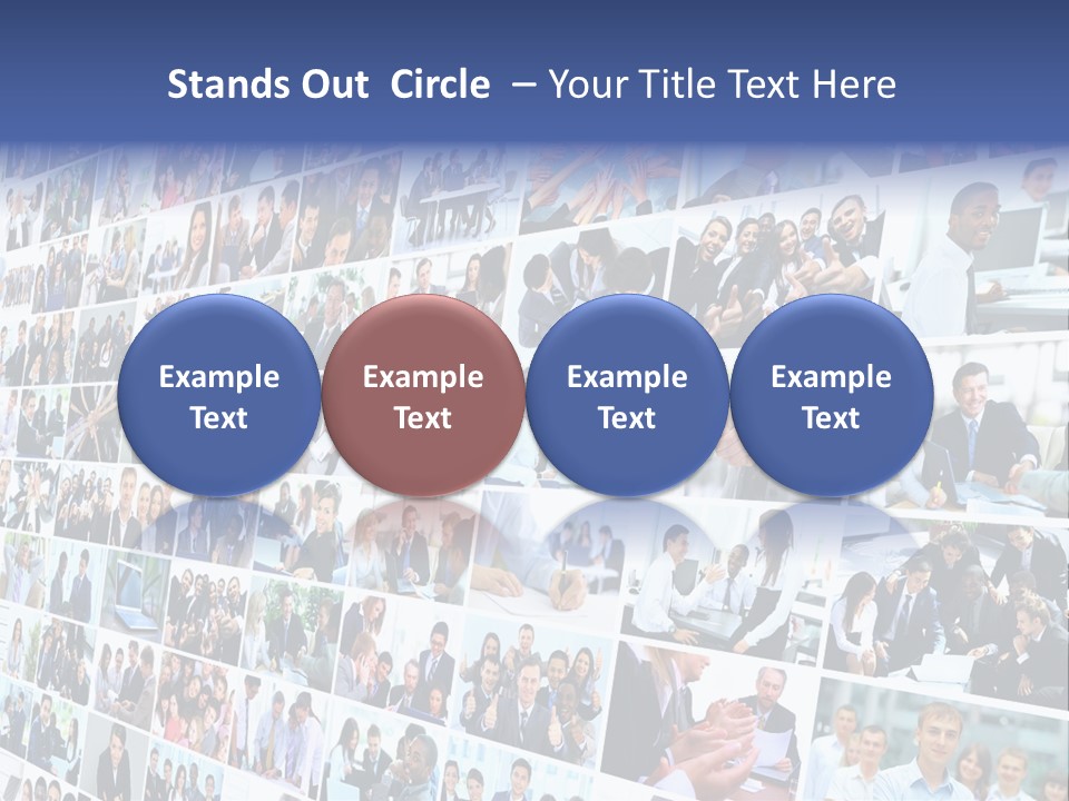 Exchange Businesswoman Time PowerPoint Template