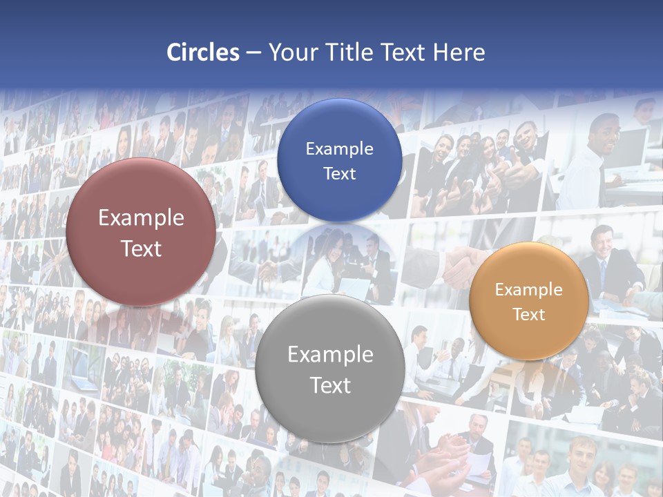 Exchange Businesswoman Time PowerPoint Template