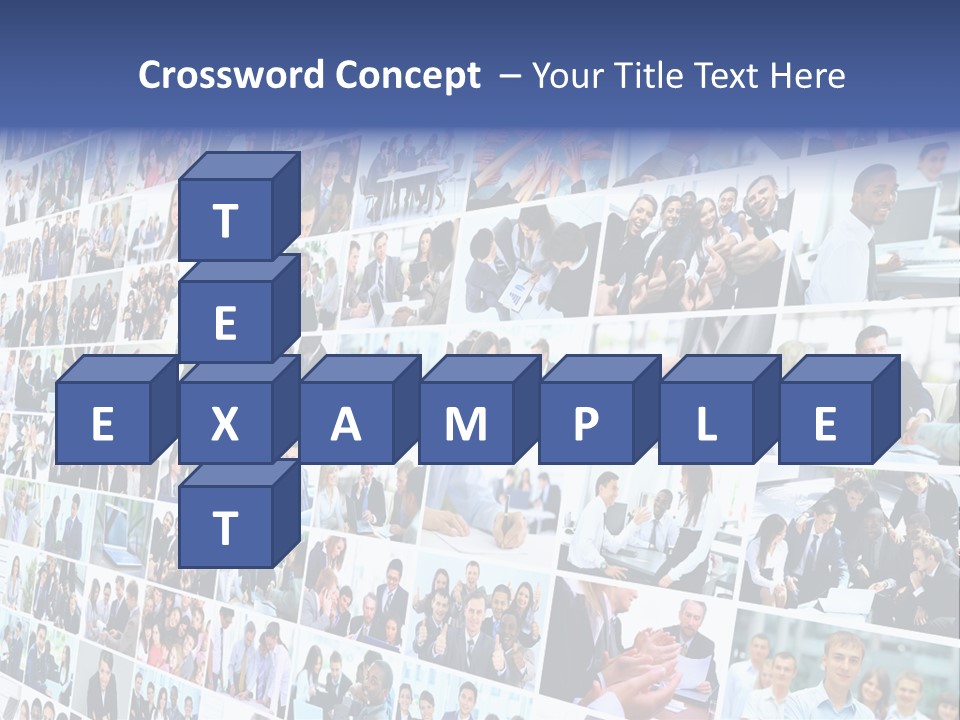 Exchange Businesswoman Time PowerPoint Template