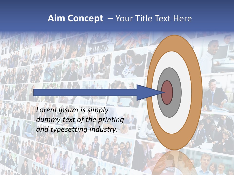 Exchange Businesswoman Time PowerPoint Template