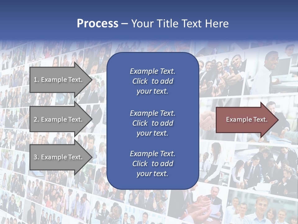 Exchange Businesswoman Time PowerPoint Template