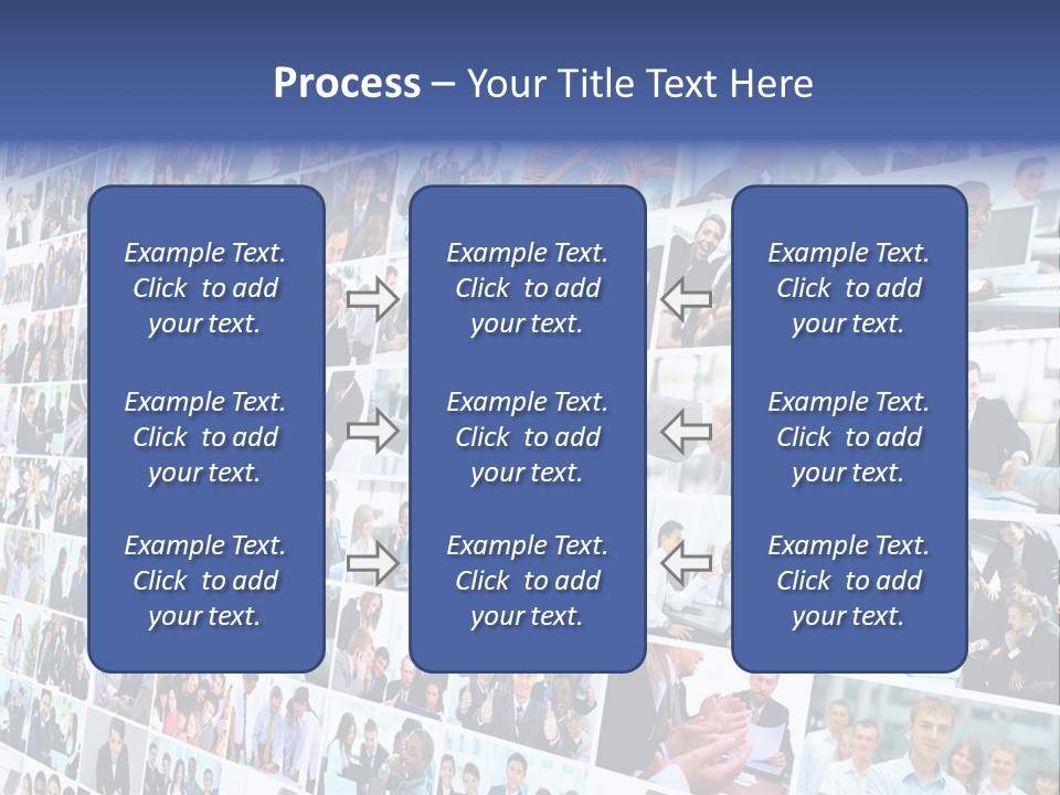 Exchange Businesswoman Time PowerPoint Template