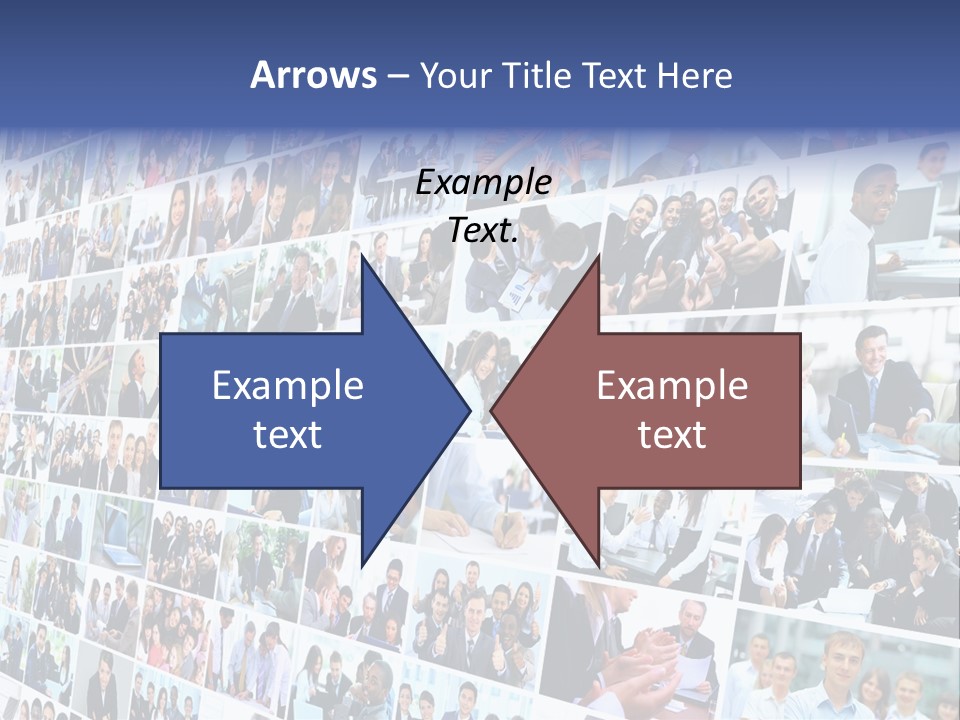 Exchange Businesswoman Time PowerPoint Template