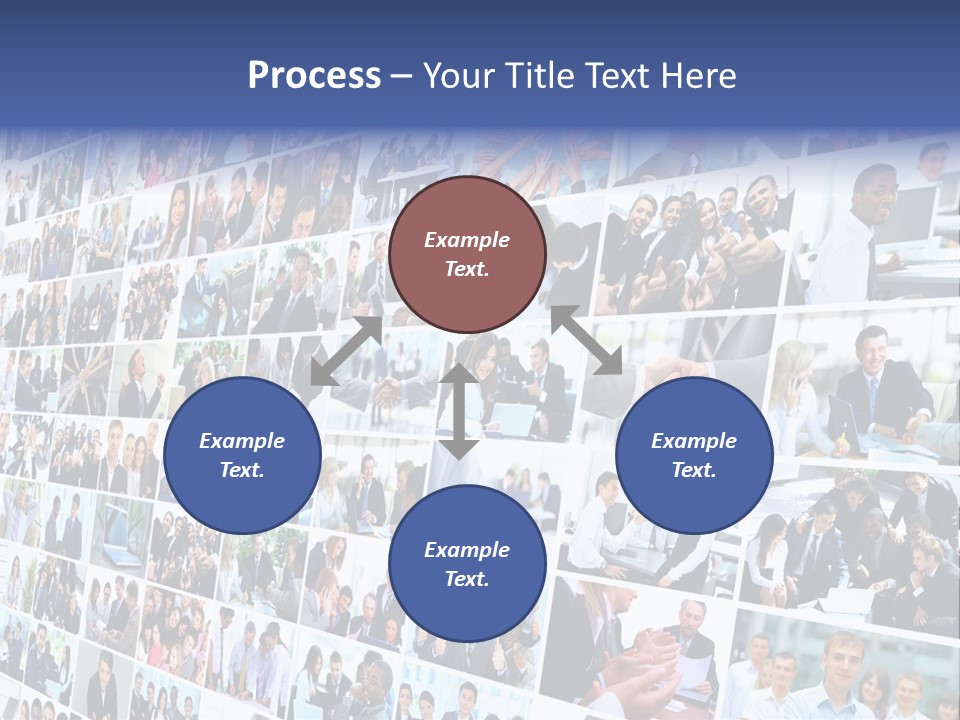 Exchange Businesswoman Time PowerPoint Template