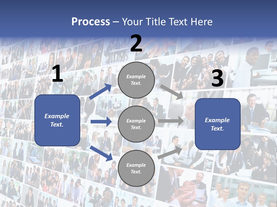 Exchange Businesswoman Time PowerPoint Template