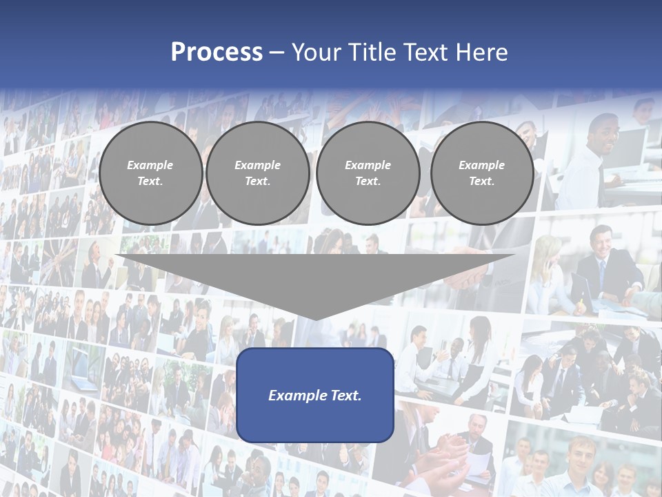 Exchange Businesswoman Time PowerPoint Template