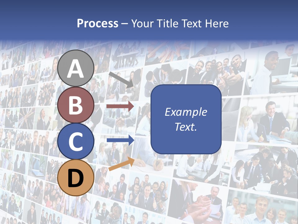 Exchange Businesswoman Time PowerPoint Template