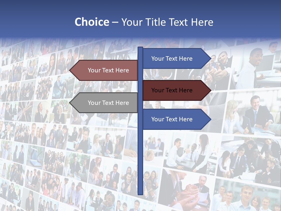 Exchange Businesswoman Time PowerPoint Template