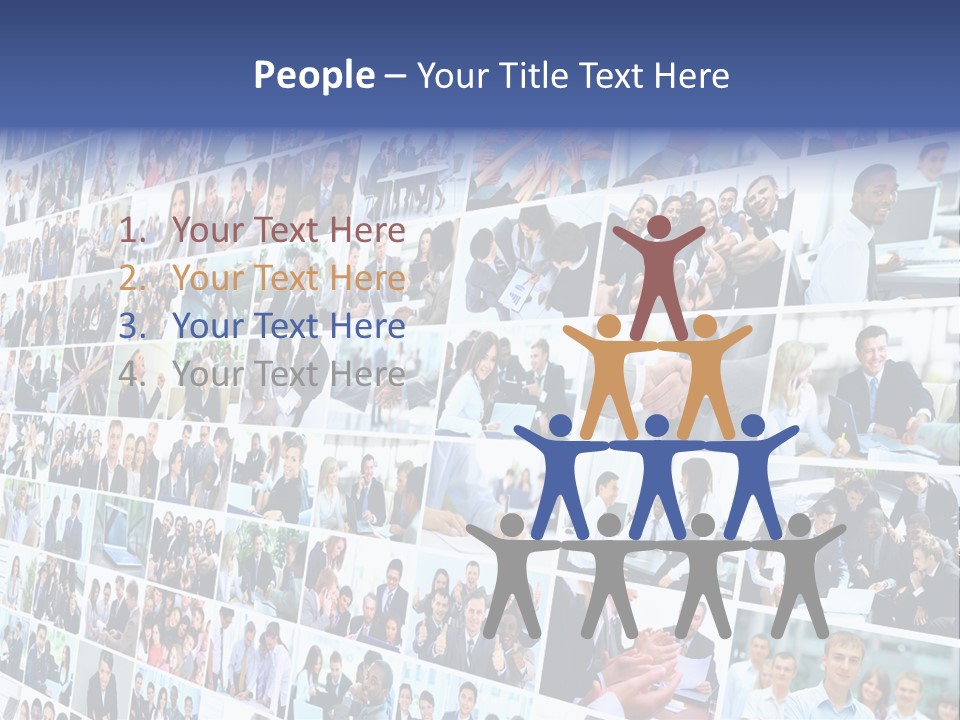 Exchange Businesswoman Time PowerPoint Template